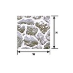 Plastruct 91591 1:12 Dollhouse Scale Beige Round Field Stone Sheet 12" x 7" (2 per pack)