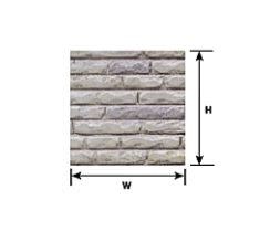 91592 1:24 G gauge Beige Dressed Stone/Block Sheet 12" x 7" (2 per pack)