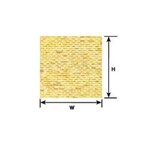 Plastruct 91605 1:87 HO gauge Red Clay Rough Brick Sheet 12" x 7" (2 per pack)
