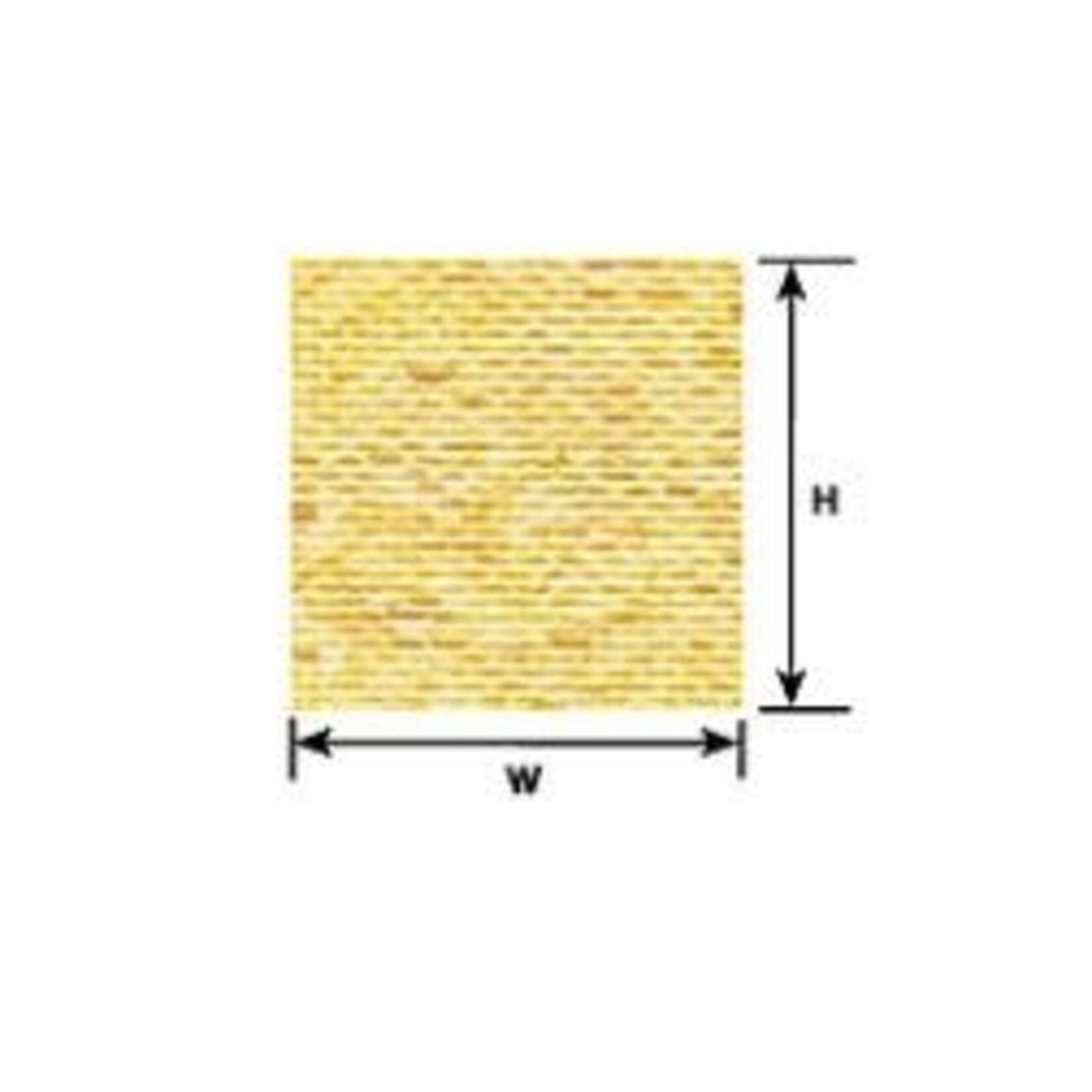 Plastruct 91605 1:87 HO gauge Red Clay Rough Brick Sheet 12" x 7" (2 per pack)