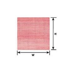 91608 1:160 N gauge Red Clay Brick Sheet 12" x 7" (2 per pack)