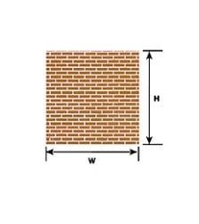 91613 1:48 O gauge Red Clay Brick Sheet 12" x 7" (2 per pack)