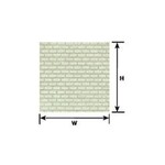 Plastruct 91620 1:87 HO gauge Beige Cement Block Sheet 12" x 7" (2 per pack)