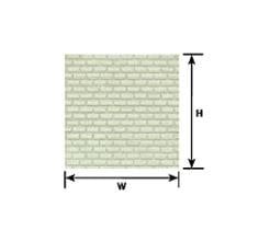 91620 1:87 HO gauge Beige Cement Block Sheet 12" x 7" (2 per pack)