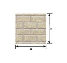 91624 1:24 G gauge Beige Cement Block Sheet 12" x 7" (2 per pack)