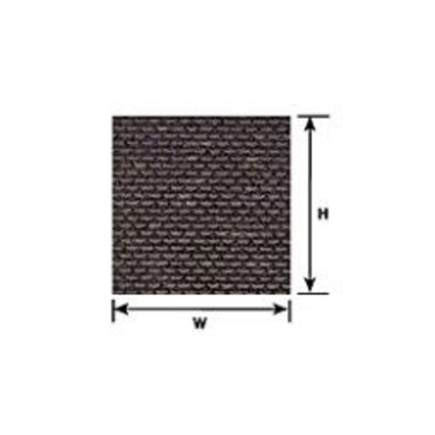 Plastruct 91630 1:87 HO gauge Gray Asphalt Shingle Sheet 12" x 7" (2 per pack)