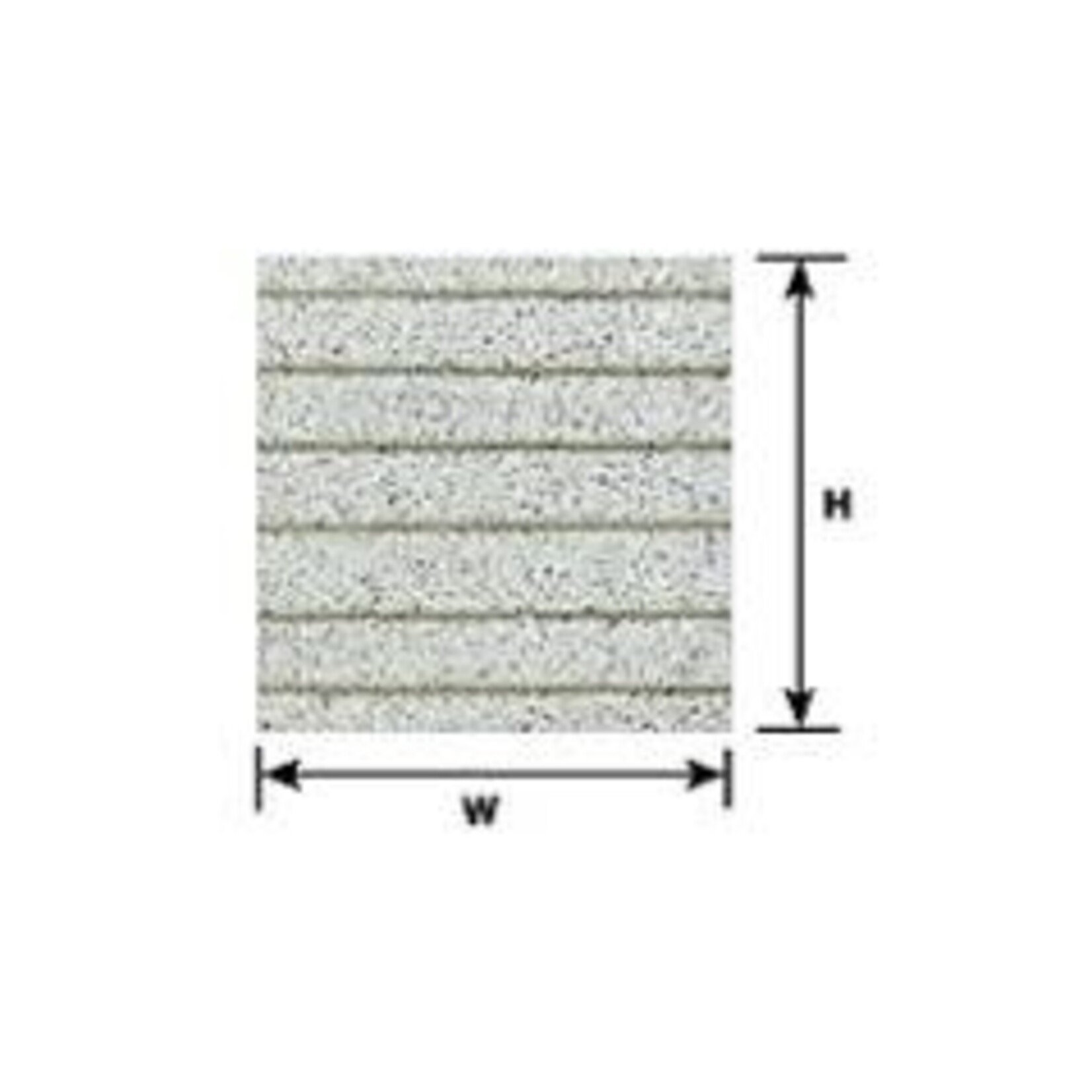 Plastruct 91633 1:24 G gauge Gray Asphalt Shingle Sheet 12" x 7" (2 per pack)