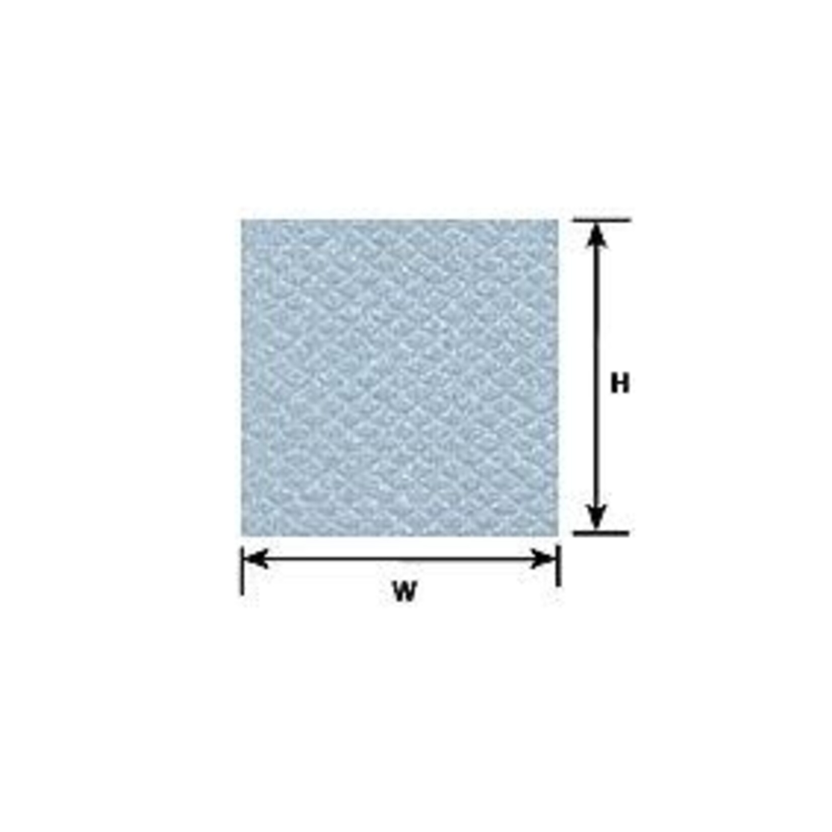 Plastruct 91650 1:87 HO gauge Red Clay Scalloped Edge Tile Sheet 12" x 7" (2 per pack)