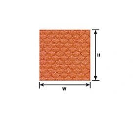 91651 1:24 G gauge Red Clay Spanish Tile Sheet 12" x 7" (2 per pack)