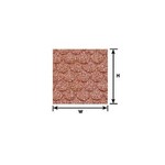 Plastruct 91654 1:24 G gauge Red Clay Scalloped Edge Tile Sheet 12" x 7" (2 per pack)