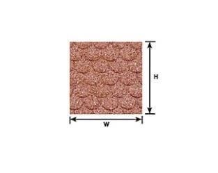 91654 1:24 G gauge Red Clay Scalloped Edge Tile Sheet 12" x 7" (2 per pack)