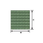 Plastruct 91666 1:48 O gauge Red Ridged Clay Tile Sheet 12" x 7" (2 per pack)