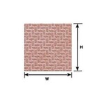 Plastruct 91671 1:48 O gauge Red Clay Interlocking Paving Sheet 12" x 7" (2 per pack)