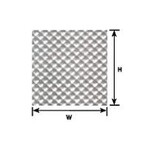 Plastruct 91680 1:87 HO gauge White Tread Plate Sheet 12" x 7" (2 per pack)