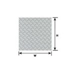 Plastruct 91682 1:24 G gauge White Double Diamond Plate Sheet 12" x 7" (2 per pack)