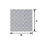 Plastruct 91683 1:160 N gauge Double Diamond Plate Sheet 12" x 7" (2 per pack)