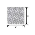 Plastruct 91684 1:48 O gauge White Diamond Plate Sheet 12" x 7" (2 per pack)