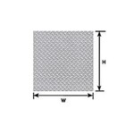 Plastruct 91687 1:87 HO gauge White Diamond Plate Sheet 12" x 7" (2 per pack)