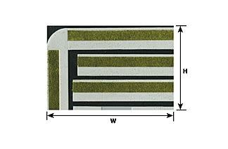 91690 1:87 HO gauge Beige Curbs, Walks & Parkways 12" x 7" (2 per pack)