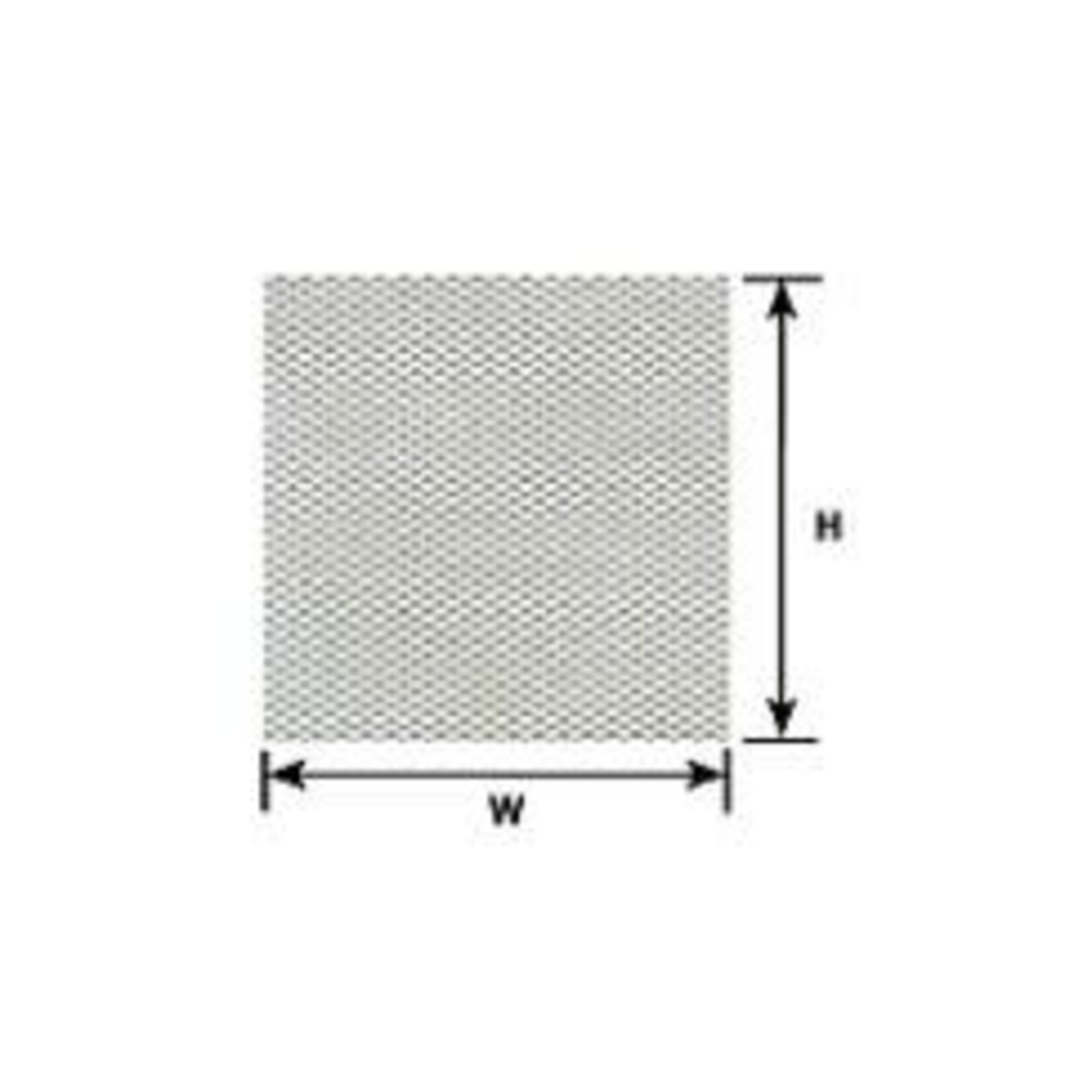 Plastruct 91702 1:160 N gauge White Tread Plate Sheet 3-7/8" x 2-1/4" (2 per pack)