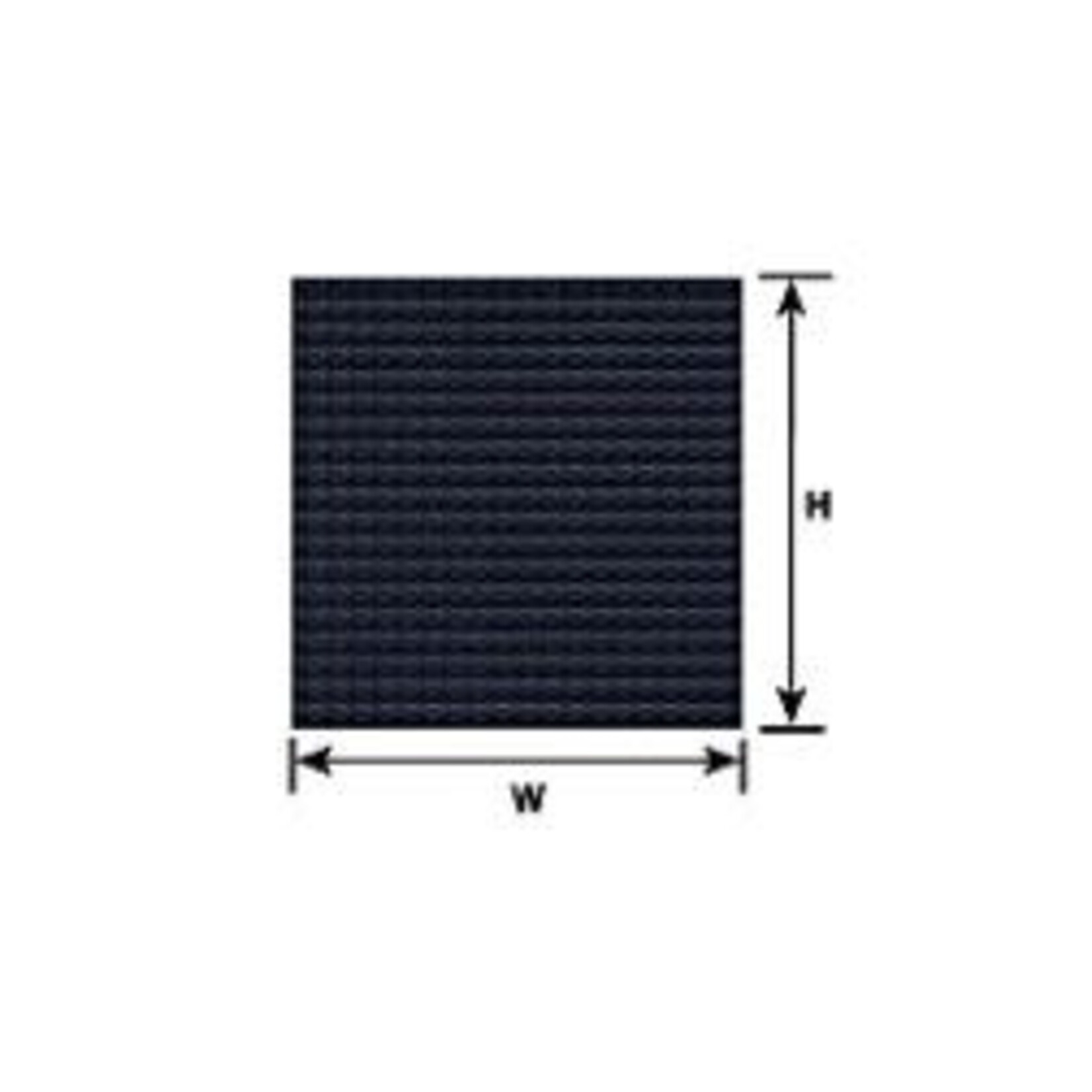 Plastruct 91711 1:48 O gauge White Rubber Tread Sheet 3-7/8" x 2-1/4" (2 per pack)