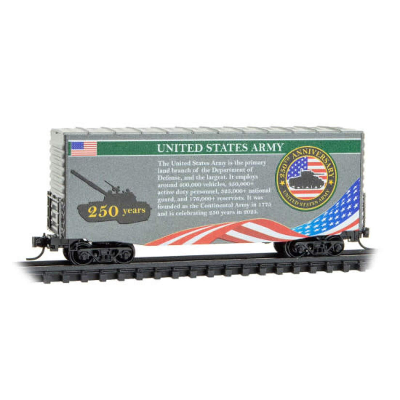 Micro Trains Line 10100841 N US Army 250th Annivesary 2025