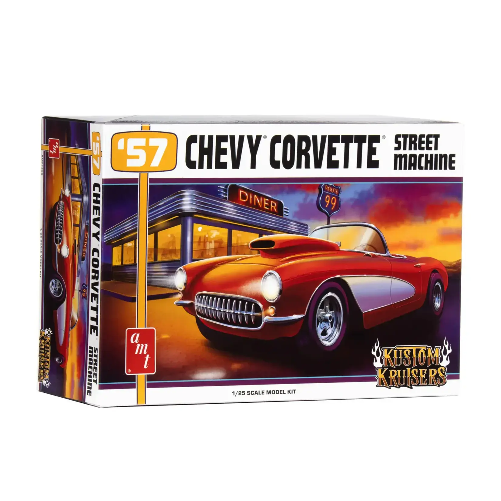 AMT 1498 1/25 1957 Chev Corvette Street Machine