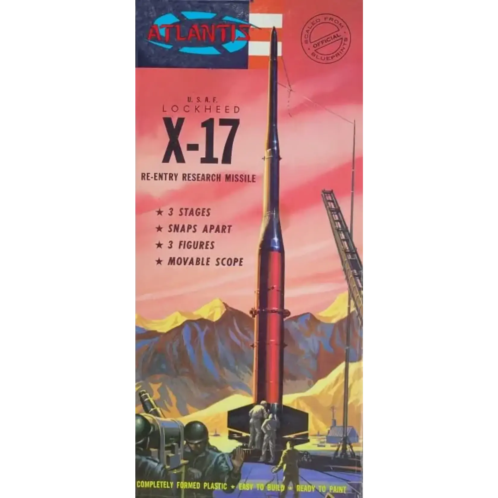 Atlantis 1810 Lockheed USAF x-17 Research Rocket