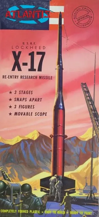 1810 Lockheed USAF x-17 Research Rocket