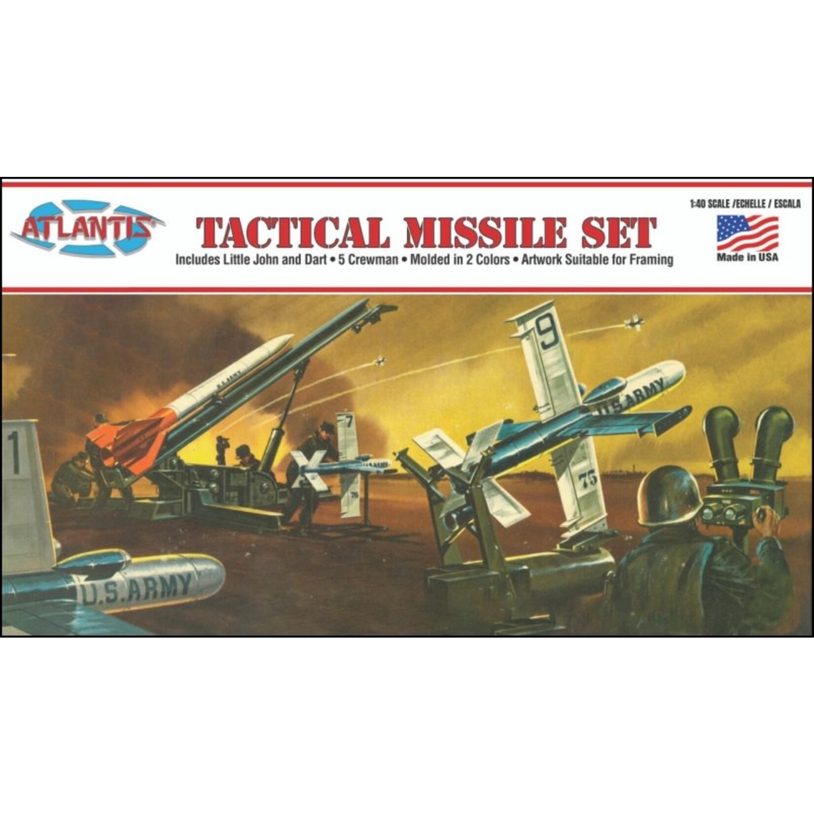 Atlantis 1812 US Army Tactical Missile Set 1/40