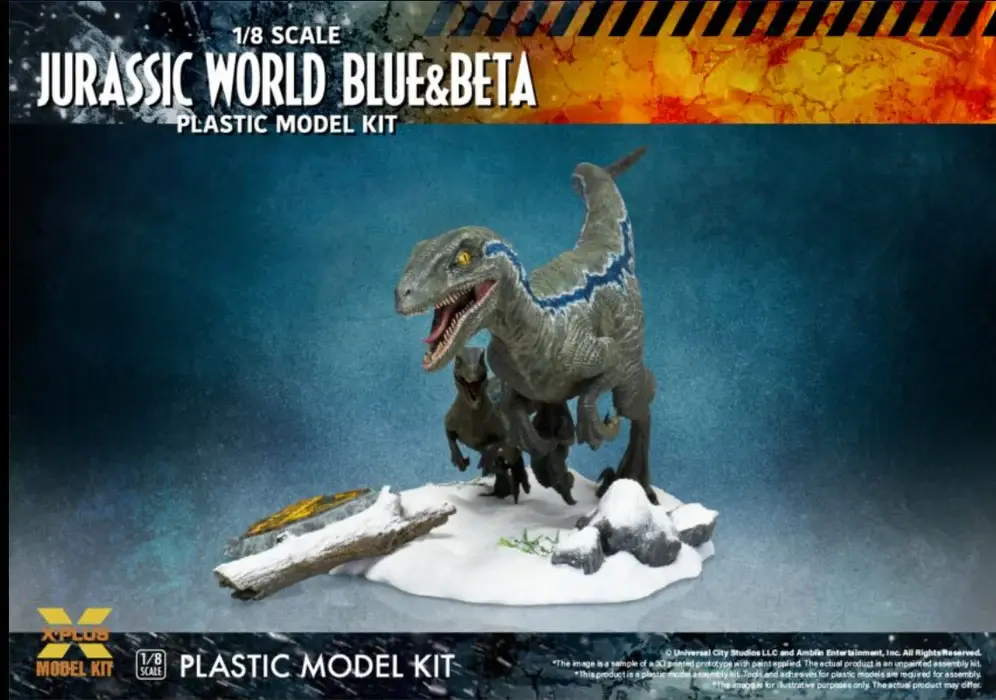 200143 1/8 Jurassic World Dominion Blue & Beta Velociraptors