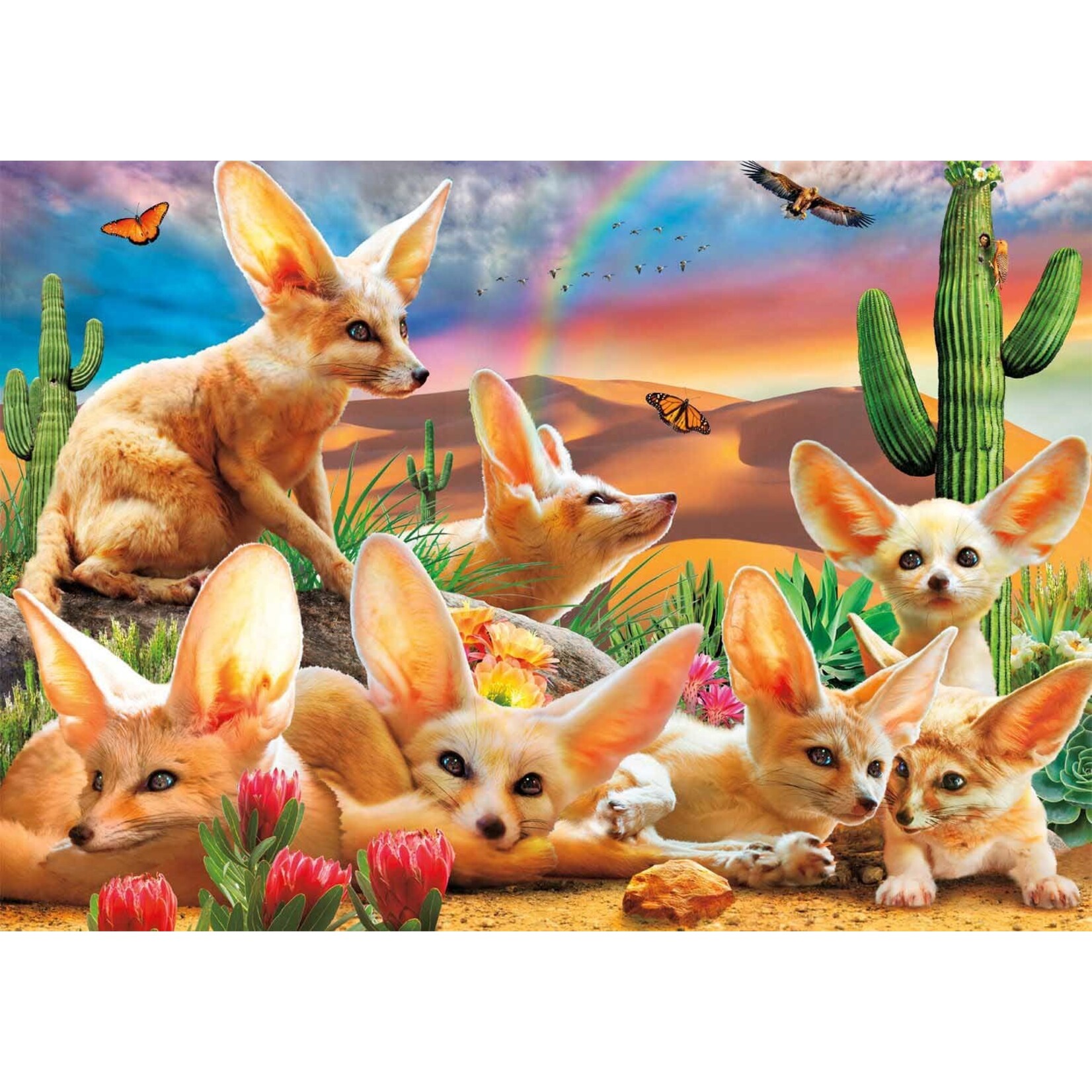 Buffalo Amazing Nature Fantastic Fennec Foxes 500 Piece Puzzle