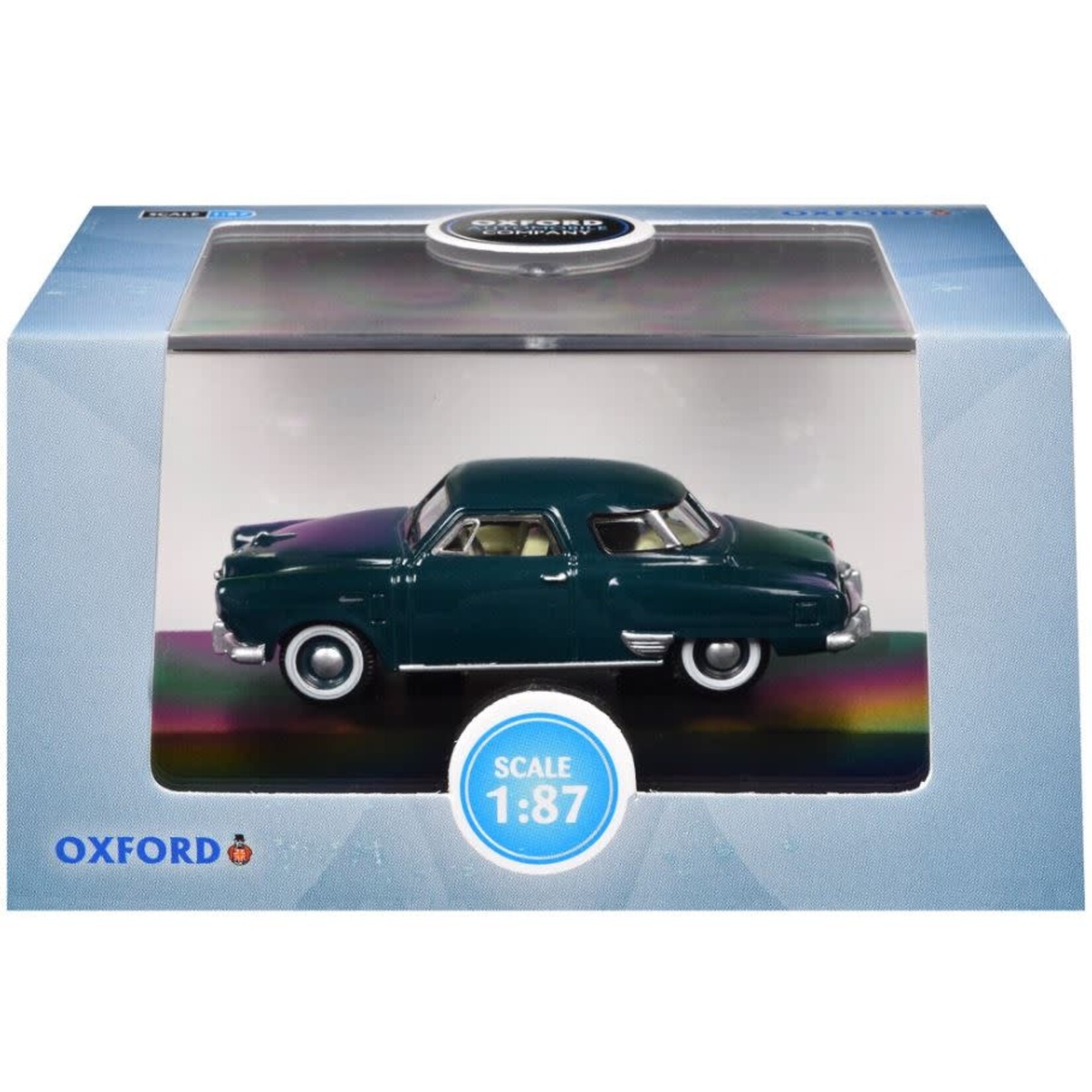 Oxford Diecast 87SC50002 HO 1950 Studebaker Starlight Coupe - Aqua Green