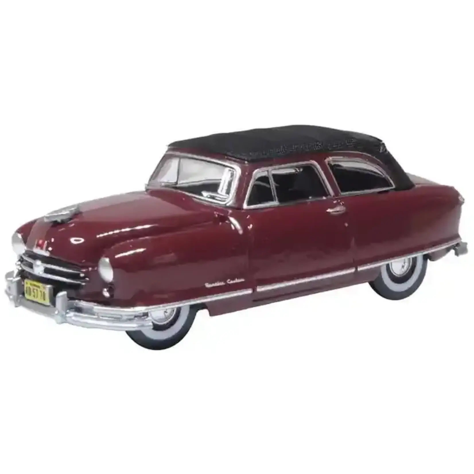 Oxford Diecast 87NR50003 Nash Rambler Custom Landau Convertible - Sunset Maroon (Closed)