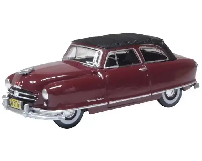87NR50003 Nash Rambler Custom Landau Convertible - Sunset Maroon (Closed)