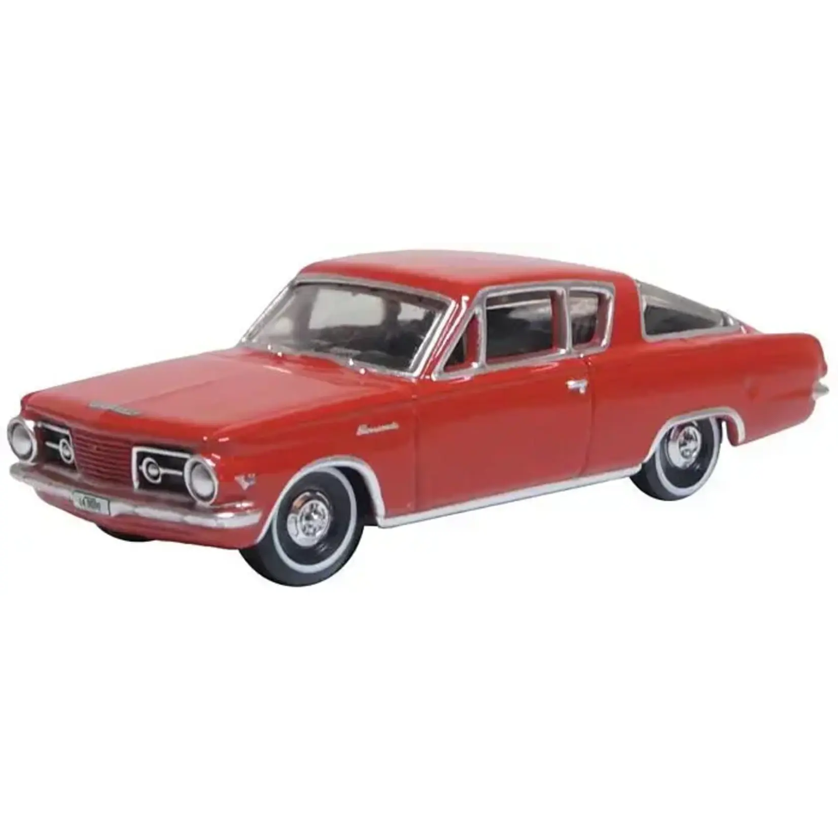 Oxford Diecast 87PB65002 HO Plymouth Barracuda 1965 - Medium Red