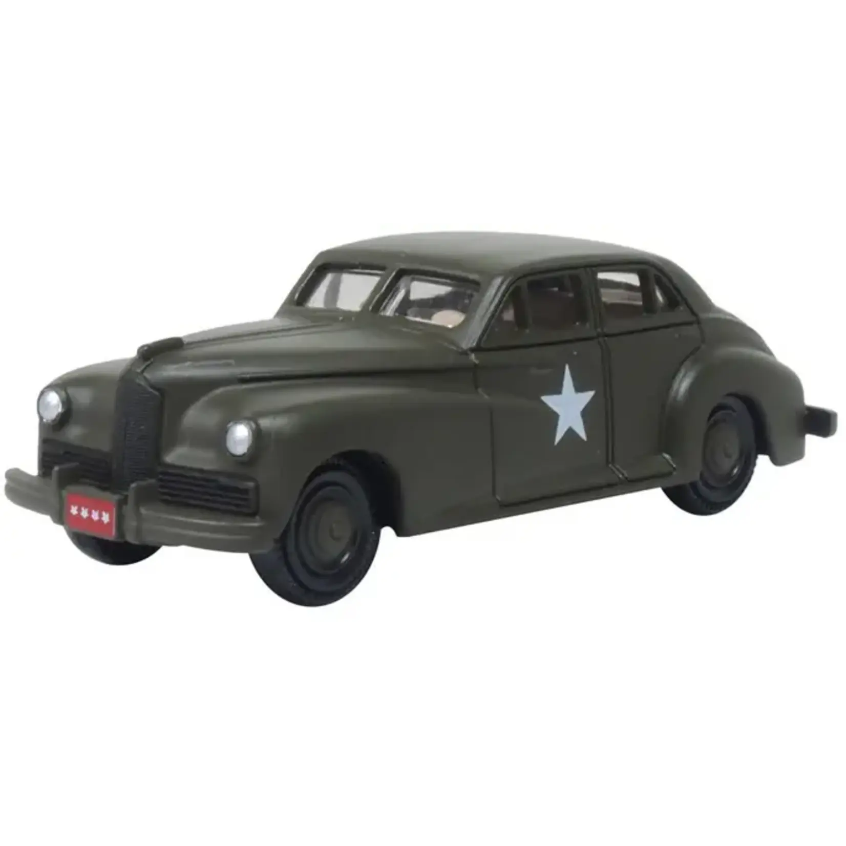 Oxford Diecast 87PC42002 Packard Clipper Touring Sedan 1942 - U.S. Army Staff Car, 1942-1950