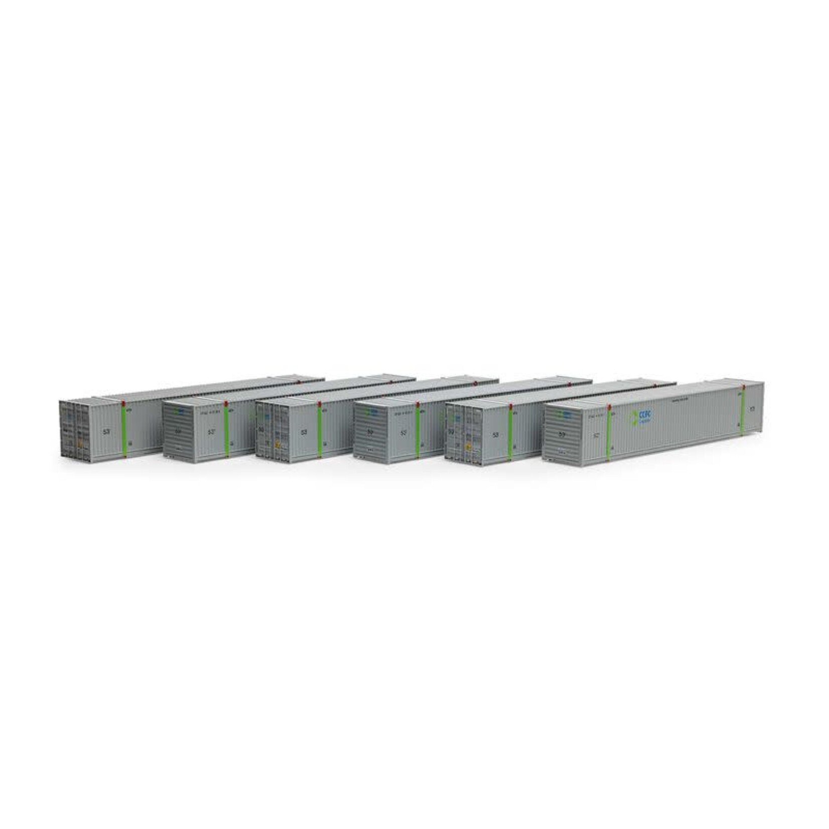 Athearn 28528 HO 53' CIMC Container COFC Logistics #2 - 6 Pack