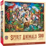 MasterPieces 32554 Tribal Spirit - Spirit Animals 500pc Puzzle