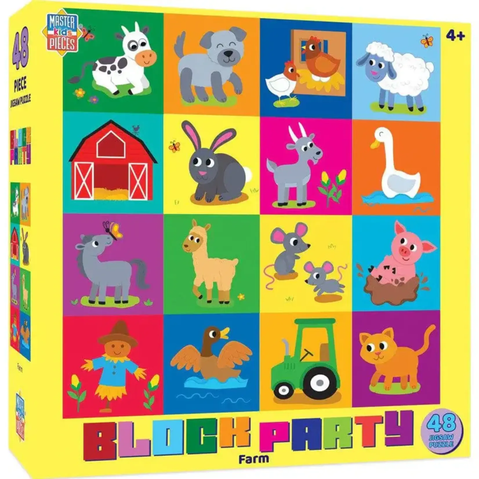 MasterPieces 12535 Block Party - Farm 48pc Puzzle