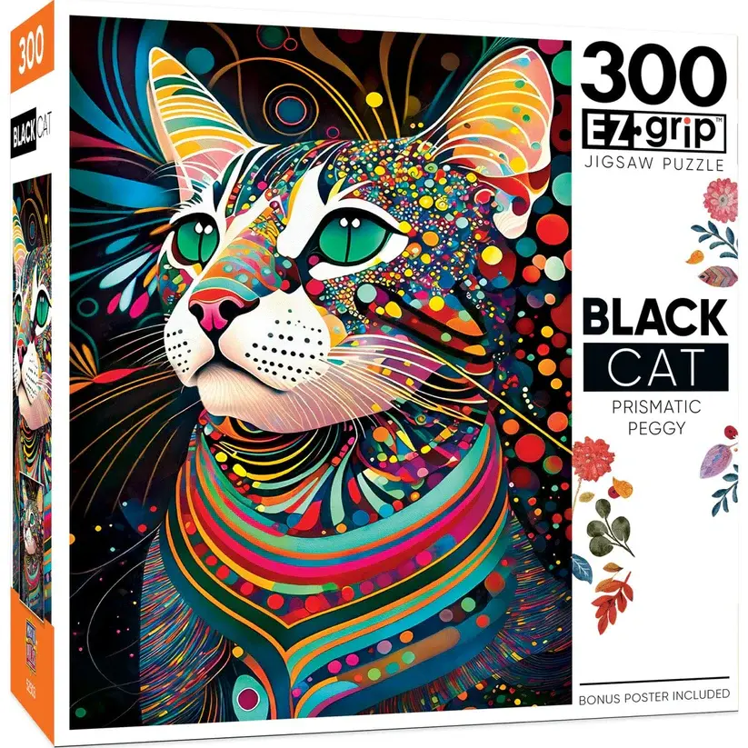 32507 Black Cats - Prismatic Peggy 300pc EzGrip Puzzle