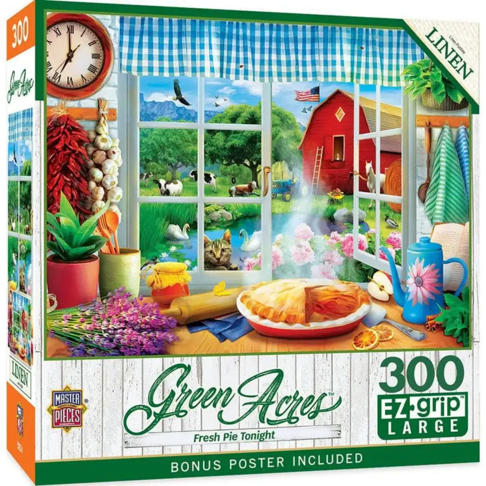 MasterPieces 32529 Green Acres - Fresh Pie Tonight 300pc EzGrip Puzzle