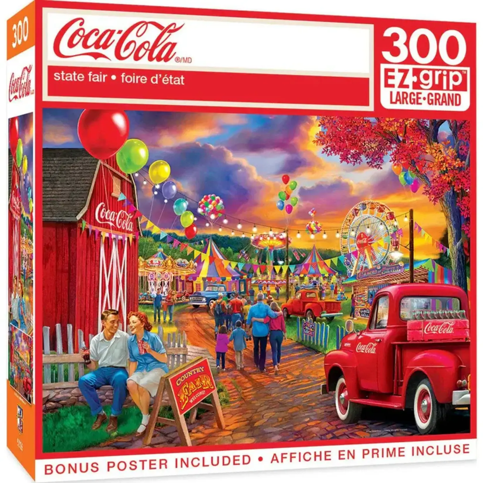 MasterPieces 32581 Coca-Cola - State Fair 300pc EzGrip Puzzle