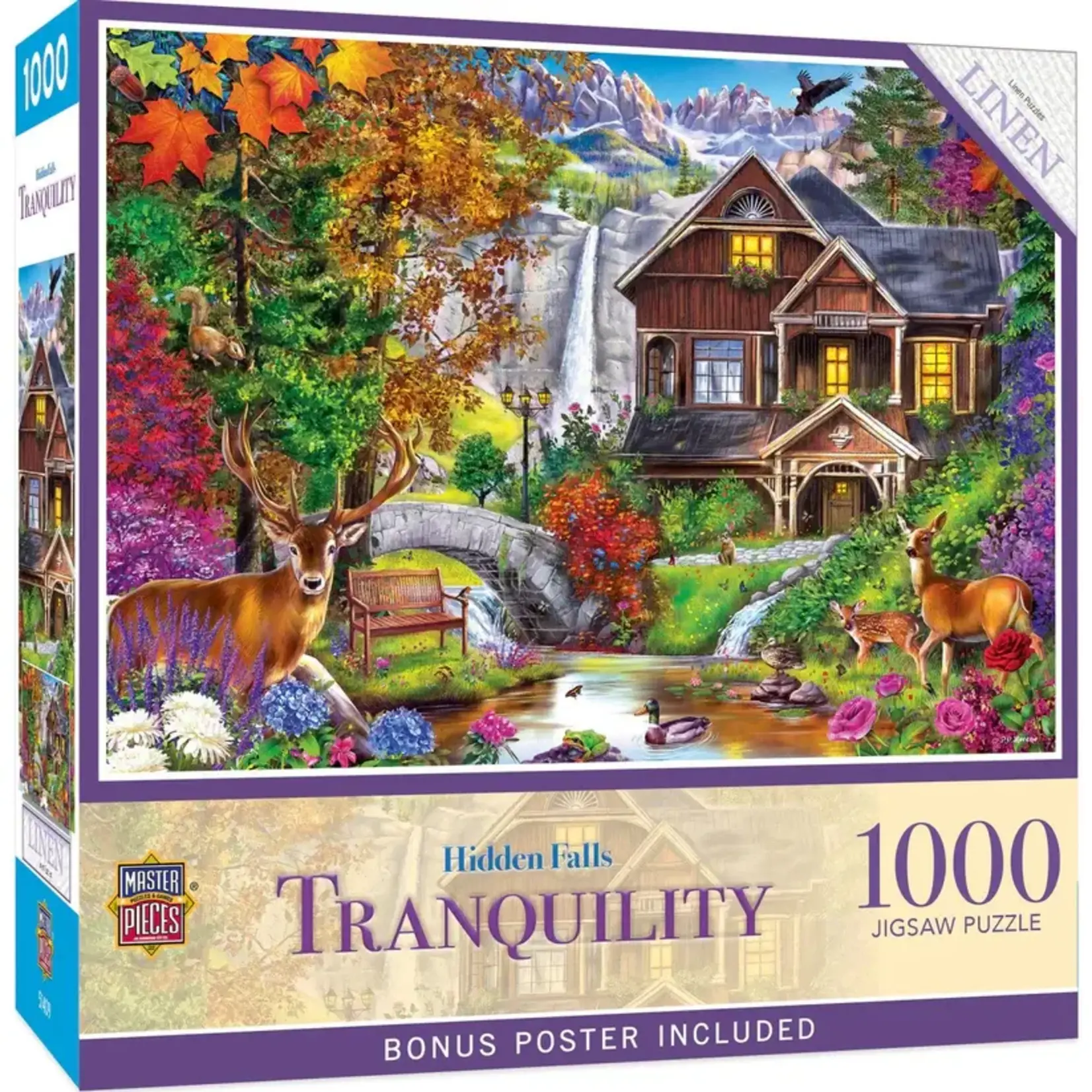 MasterPieces 71985 Tranquility - Hidden Falls Retreat 1000pc Puzzle