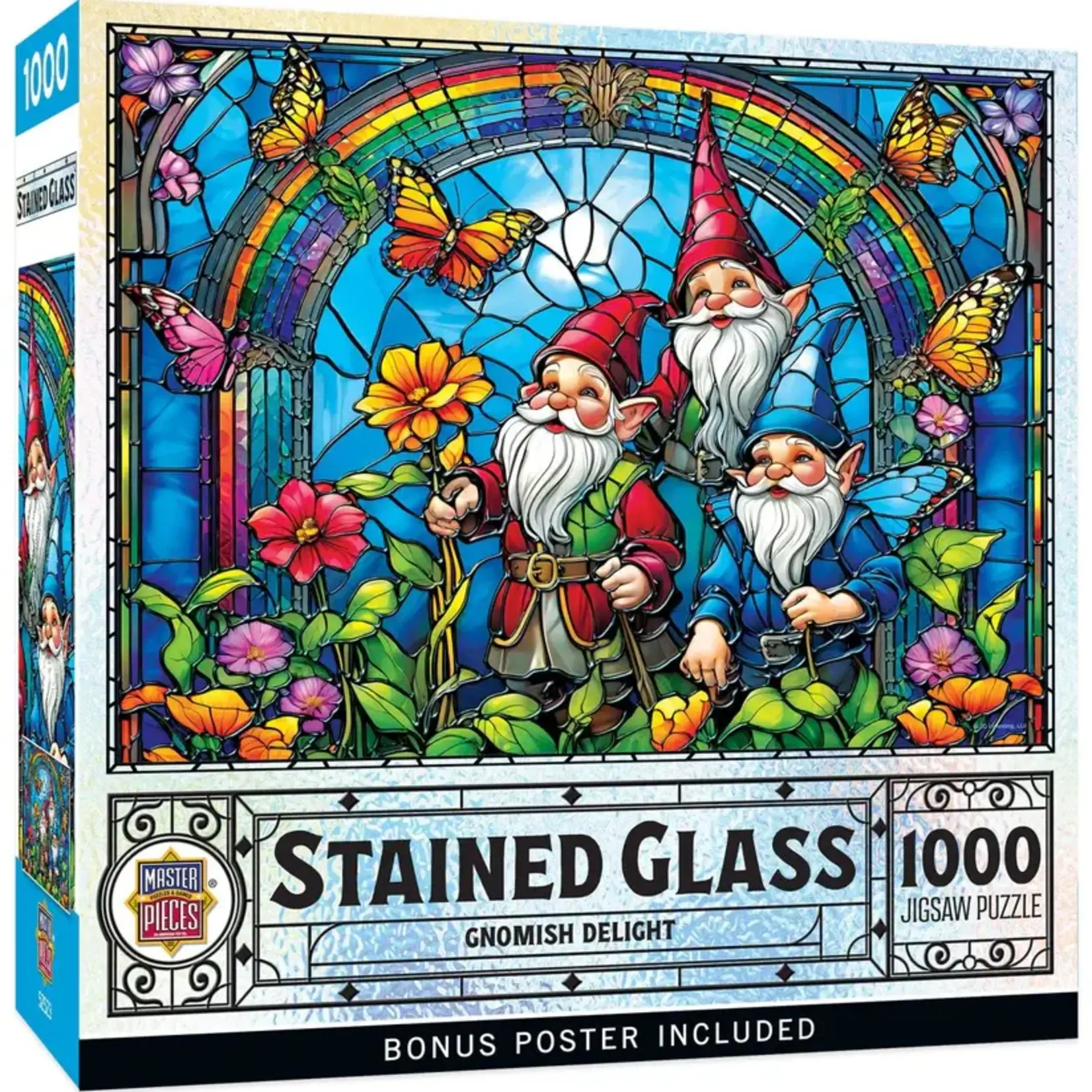 MasterPieces 72504 Stained Glass - Gnomish Delight 1000pc Puzzle