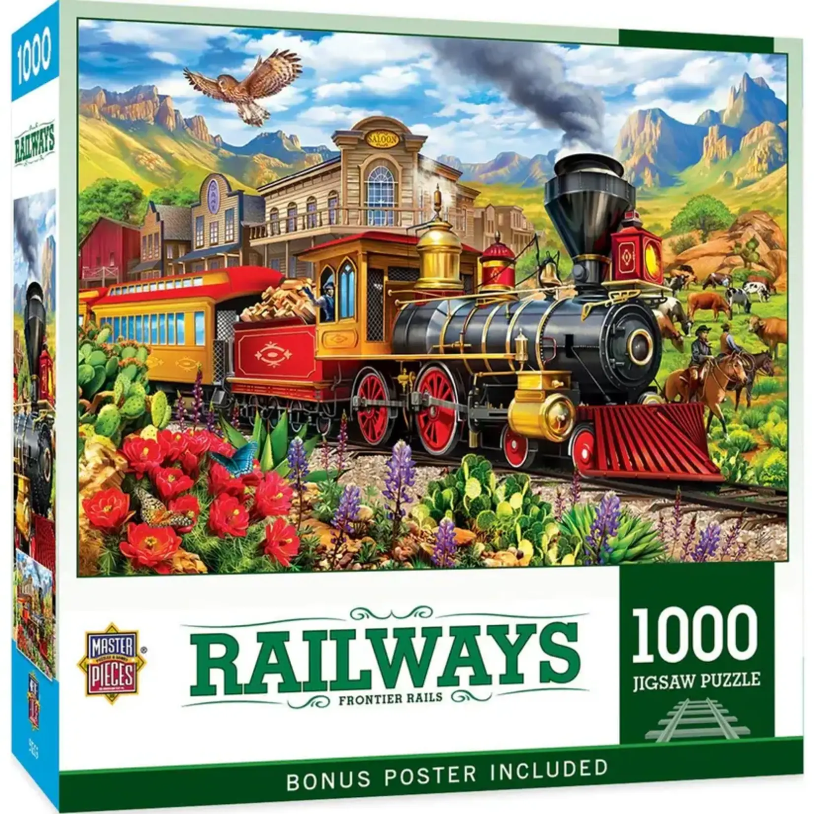 MasterPieces 72516 Railways - Frontier Rails 1000pc Puzzle