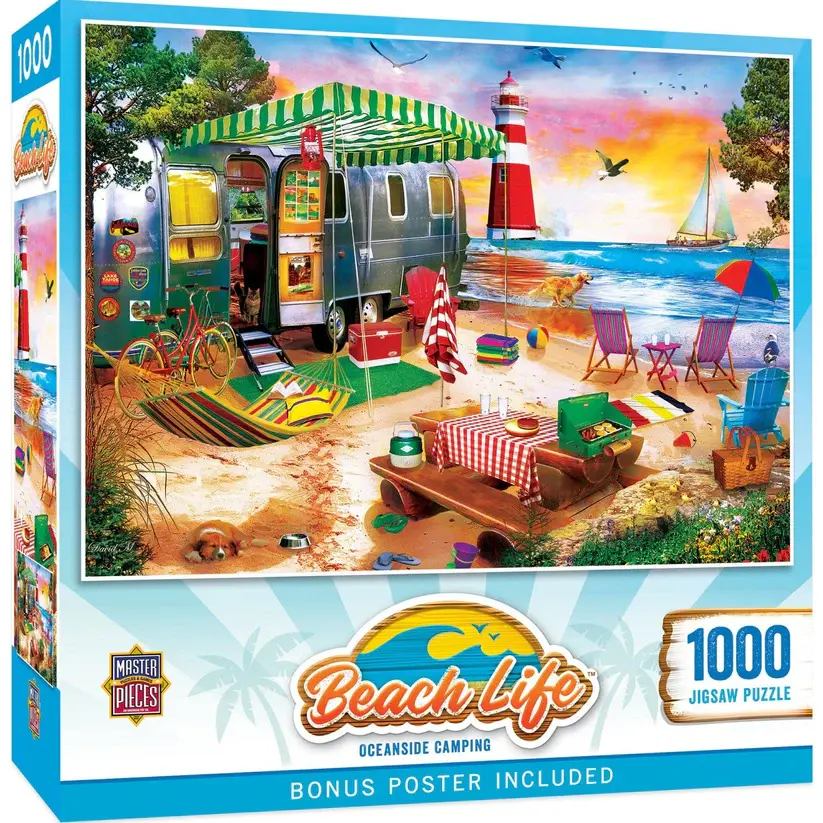 72537 Beach Life - Oceanside Camping 1000pc Puzzle