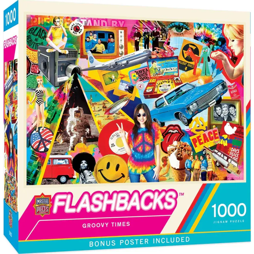 72542 Flashbacks - Groovy Times 1000pc Puzzle