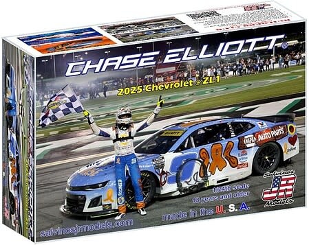 2025CEA 1/24 Chase Elliot 2025 NASCAR Chevrolet Camaro ZL1 Winner Race Car Atlanta
