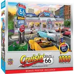 MasterPieces 72562 Cruisin Rt66 - Rollin Route 66 1000pc Puzzle